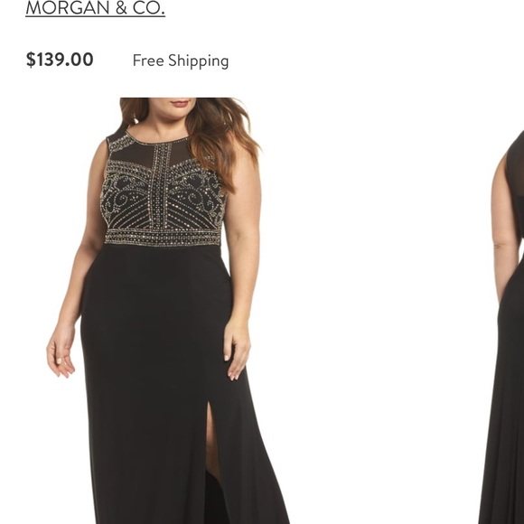 Black beaded dress - Picture 4 of 6